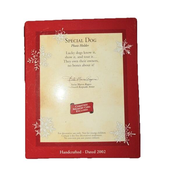 Hallmark 2002 “Special Dog – Top Dog” Photo Holder Ornament - Picture 2 of 6